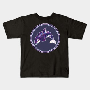 Orca Shirt: Cute Whale Lovers Colorful Art Killer Whale Kids T-Shirt